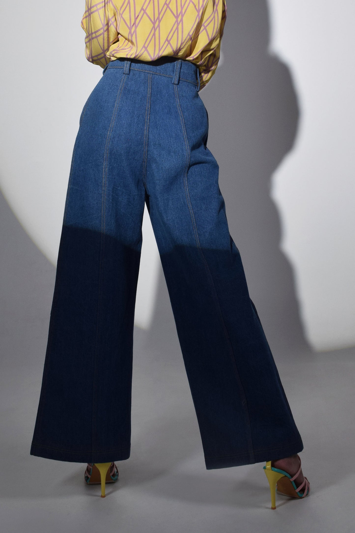 Pulsar Wide Legged Slit hemmed Jeans