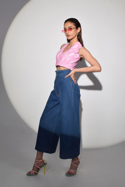 Pulsar Asymmetrical Denim Culottes