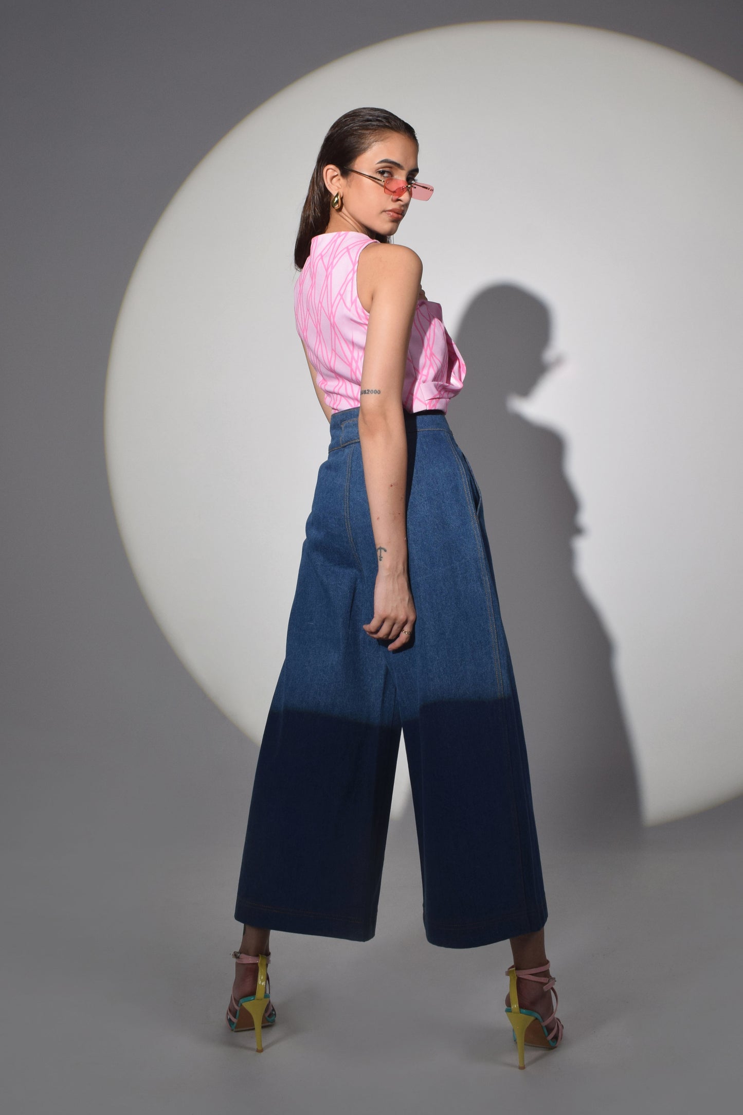 Pulsar Asymmetrical Denim Culottes